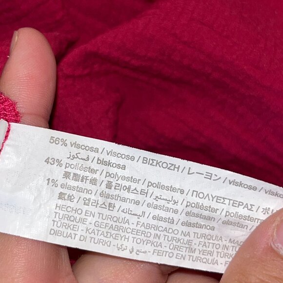 Zara Wrap Dress Long Sleeve Button DownSize Large - Picture 9 of 10